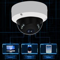 Caméra IP dôme infrarouge POE avec interphone vocal bidirectionnel ultra-haute définition 3MP, vision nocturne, objectif grand angle