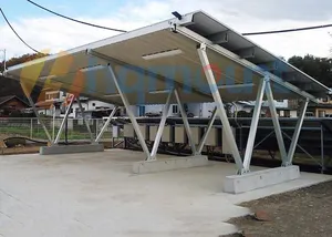 Pabrik Solar Carport braket Aluminium Solar mobil parkir PV pemasangan berdiri Solar Carport struktur manufaktur