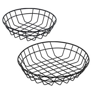 Panier à frire noir du fabricant, écologique, rond, outil de cuisine et de restauration pour la présentation de snacks, idéal pour le <span class=keywords><strong>camping</strong></span> - Product Image 1