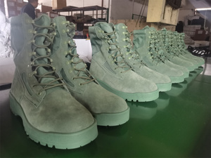 WCY, chaussures tactiques anti-choc pour hommes, équipement de sécurité, vert sauge, 8 pouces - Product Image 2