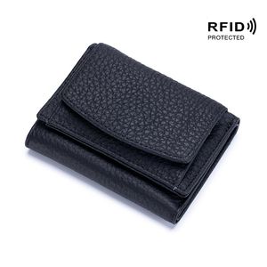 Genuine Leather Financial Cloth Rfid Coin Purse <strong>Wallet</strong> Women's <strong>Wallet</strong> Short Purse Mini <strong>Wallet</strong> Gift <strong>for</strong> Ladies <strong>Teen</strong> Girls - Product Image 2