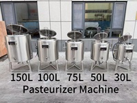 Pasteurisateur de petite taille pour la pasteurisation du miel, de la crème glacée, des produits laitiers, de la transformation UHT, de la pasteurisation des œufs, du jus, du lait, prix de la machine