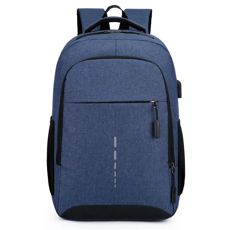 Tas ransel Laptop biru, ransel Laptop kustom pabrik untuk pria dan wanita dengan 15, 6 inci/17,3 inci