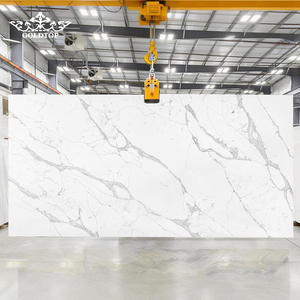เคาน์เตอร์ครัวสำเร็จรูป GOLDTOP รุ่น 5007 Deli cato Crema Quartz ป้องกันรอยขีดข่วน ผิวเงา พร้อมติดตั้ง - Product Image 3