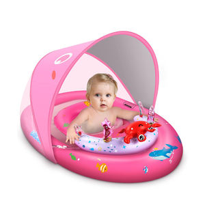 Flotador Inflable para Niños Pequeños, Flotador para Piscina, Flotador para Bebés con Asiento de Seguridad Ajustable - Product Image 1