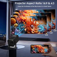 Projecteur intelligent Wi-Fi Android IHOMELIFE ISMARTX 14-V1 HCS350 4K 1080P, projecteurs de cinéma maison HD 4K pour usage domestique
