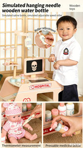 <span class=keywords><strong>Chariot</strong></span> médical de simulation en <span class=keywords><strong>bois</strong></span> pour enfants, jeu de rôle <span class=keywords><strong>Docteur</strong></span>/Infirmière, petite clinique, jouet d'hôpital violet, pour les 2-13 ans - Product Image 6