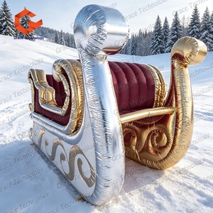Decoración Navideña Inflable para Exteriores, Santa en Trineo Inflable Gigante Personalizado - Product Image 2