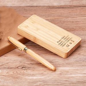 Ensemble cadeau de carnet A5 personnalisable en bambou avec couverture rigide, impression numérique, stylo USB en cuir, porte-clés et boîte cadeau pour Thanksgiving - Product Image 2