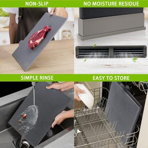 Đa Chức Năng Bốn Màu Sắc Nguyên Nấu Chín Nhà Bếp Phân Loại Thớt <span class=keywords><strong>Board</strong></span> 4 Mảnh Nhựa Cắt <span class=keywords><strong>Board</strong></span> Set Với Lưu Trữ Đứng - Product Image 5