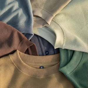 T-shirt Homme Personnalisé OEM Décontracté à Col Rond, Coupe Ample Grande Taille, Manches Longues, Tricoté Uni, 100% Coton Respirant et Séchage Rapide - Product Image 1