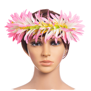 Spinnenlilien-Blumen Elastisches Haarband Tropische Insel Haku Hula-Tanz-Accessoire Mehrfarbiger Schaumstoff-Haarschmuck Vielfältige Farben - Product Image 4
