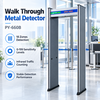 Détecteur de métaux de haute qualité à passage piétonnier, scanner corporel de sécurité, détecteur sécurisé de métaux avec sensibilité réglable