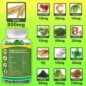 OEM Barley Gummies With <strong>Vitamin</strong> C Barley Grass Gummies Contains Supergreens for Healthy <strong>Digestion</strong> - Product Image 4