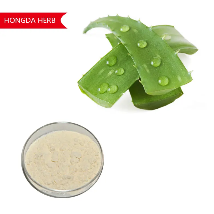 HONGDA Factory Supply 100% Pure Aloe Vera Powder Aloe Vera Extract Aloe Vera Gel Freeze Dried Powder