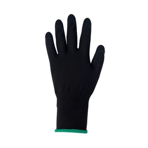 Gants de travail de haute qualité très vendus, en polyester noir tricoté 15G, avec revêtement en <span class=keywords><strong>latex</strong></span> noir sablé sur la paume, pour la protection des mains - Product Image 5