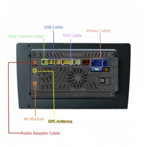 วิทยุติดรถยนต์ระบบนำทางหน้าจอ IPS ขนาด 9 นิ้ว ใช้ชิปประมวลผล Qualcomm Snapdragon Octa-Core พร้อมระบบนำทาง GPS, แอมพลิฟายเออร์, รองรับ Carplay และ Android Auto - Product Image 5