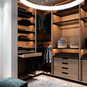 Système de dressing moderne sur mesure BOSNiE, <span class=keywords><strong>étagère</strong></span>s modulaires, tiroirs, meubles de <span class=keywords><strong>chambre</strong></span> à coucher écologiques et durables - Product Image 2