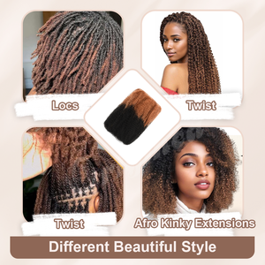 Tóc nối tết tóc người nguyên chất Micro Twist đã được duỗi sẵn, bán buôn, tóc xoăn tự nhiên kiểu Afro đang giảm giá - Product Image 4