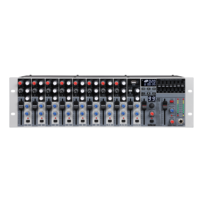 Console audio professionnelle double DSP 99 effets 12 canaux RK1202FX, mixeur analogique en rack, Bluetooth, affichage LED de niveau indépendant, entrée SPLIT