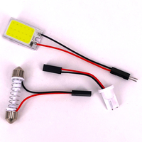 Anpassbare 12V Rostbeständige LED-Panel-Autoleuchte 18/21/24/36/48SMD LEDs Dachleselampe T10 Soffittenadapter