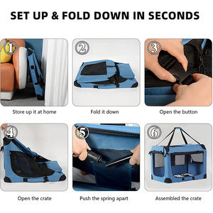 <span class=keywords><strong>Pet</strong></span> seyahat taşıyıcısı yumuşak köpek sandık taşınabilir ve genişletilebilir evcil hayvan kulubesi - Product Image 2