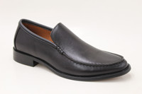 Chaussures de luxe personnalisées en cuir patiné à la main marron cognac, à enfiler, avec talon bas, pour hommes matures, semi-formelles