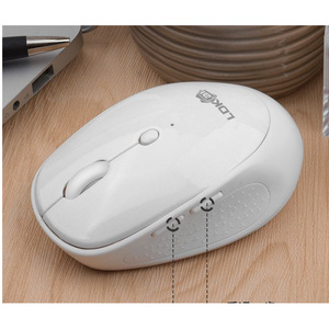 Lok Gw06 Wireless Optical Mouse 3 Buttons Battery Powered For <b>Office</b> Laptop <b>Computer</b> Use - Product Image 3