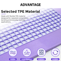 Matelas pliable en gel TPE avec grille d'aération rafraîchissante, fermeté moyenne, idéal pour la location de vacances – Approvisionnement direct usine