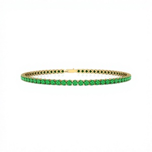 2026 14k Gold Natural 2mm Gemstone Classic Tennis <b>Bracelet</b> <b>Infinity</b> Design Stacking Fine Jewelry Gift Ivaan Jewels Third Party - Product Image 1
