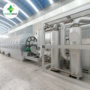 Huayin 4 toneladas de custo de máquina de pirólise de plástico, reciclagem de resíduos de plástico em diesel