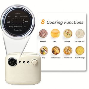 Mini-cuiseur à riz électrique intelligent à commande numérique avec boîtier en plastique, cuisson rapide, économe en énergie, multifonctionnel pour usage familial - Product Image 2