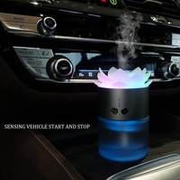 Diffuseur d'arômes portable YS pour la maison et la voiture, 80 ml, 500 mAh, alimenté par USB, en alliage d'aluminium, purificateur d'air, pulvérisation automatique d'huiles essentielles, 2-en-1