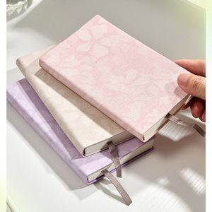 Bloc-notes en cuir rigide A5/A6/A4 avec logo personnalisé imprimé, reliure cousue, haute qualité, 100 feuilles, carnet en PU pour promotion - Product Image 1