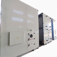 Unidad de Manejo de Aire (UMA) Modular Higiénica Personalizable con Motor sin Escobillas, Panel de Acero Inoxidable y Acero Galvanizado, de Pie