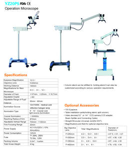 Microscope d'opération <span class=keywords><strong>ophtalmique</strong></span> Microscope ORL YZ20P5 avec éclairage de source de lumière froide coaxiale pour le fonctionnement de la chirurgie oculaire - Product Image 4