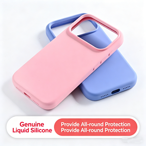 Custodia Premium in <span class=keywords><strong>Silicone</strong></span> Liquido Morbido Anti-Graffio con Fodera in Microfibra Antiurto per iPhone 17 Pro Max - Product Image 1