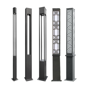 Lampe LED de jardin moderne à haute luminosité IP65 étanche AC pour extérieur, <span class=keywords><strong>abat</strong></span>-<span class=keywords><strong>jour</strong></span> cylindrique en aluminium, lampes de jardin paysager - Product Image 4