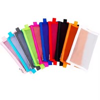 Trousse à crayons créative de grande capacité, imprimée, simple, petite, fraîche, en gaze transparente, pour cadeaux promotionnels et d'affaires