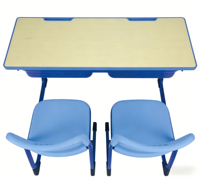 Ensemble Chaise et Bureau Scolaire Norler – Personnalisable, Réglable, Confortable, Écologique, en ABS Ignifuge, 1 Tiroir – Siège Individuel