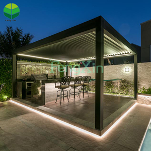 Pérgola moderna de aluminio <span class=keywords><strong>para</strong></span> exteriores de persiana de <span class=keywords><strong>techo</strong></span> Fengxin <span class=keywords><strong>para</strong></span> sombrilla - Product Image 3