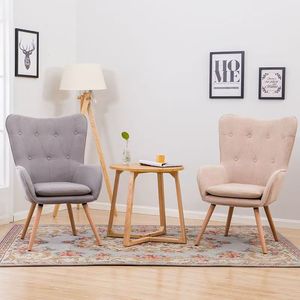 Sillón de Terciopelo Francés, Silla de Salón, Sofá de Tela con Patas de Madera de Haya, Sofá Moderno Nórdico - Product Image 2