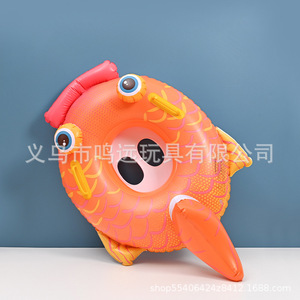 Flotador inflable de cocodrilo Mingyuan para niños, talla única, diseño de dibujos animados para juegos acuáticos infantiles - Product Image 2