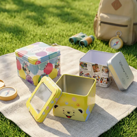 Boîtier d'emballage carré personnalisé en fer blanc pour montre connectée enfant, étui de rangement cadeau pour téléphone, montre, traceur GPS, électronique grand public