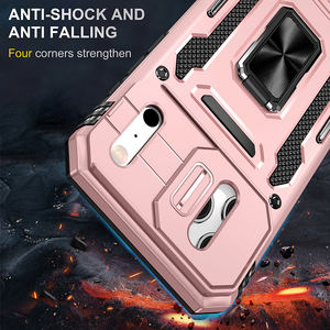 Funda Resistente para <span class=keywords><strong>iPhone</strong></span> 17 Pro Max con Protector de Privacidad Deslizante para Cámara, Protección de 360° °   Soporte Giratorio con Anillo - Product Image 2