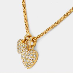Collar moderno con forma de corazón dorado, joyería llamativa a la moda para mujer, diseño romántico elegante, perfecto para bodas - Product Image 3