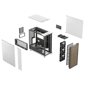 Gabinete de PC <span class=keywords><strong>Fractal</strong></span> Design North XL Full Tower Mesh, Refrigeración por Aire y Agua, Cristal, ATX, Panel Inferior de Madera de Nogal - Product Image 5