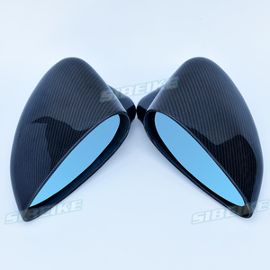 BTOER Carbon Fiber Side Rearview Mirror Cover Cap For Mercedes For Benz C E S For Glc