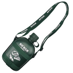 Échantillon gratuit personnalisé en plastique transparent pliable conteneur d'eau sac pliant randonnée hydratation cantine sport de plein air équitation - Product Image 2