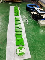 Lettres en laiton métallique 3D, logo LED, signalétique en acier inoxydable, finition dorée résistante à la pluie, certifiées CE, utilisation murale extérieure, hôpitaux, 4 cm